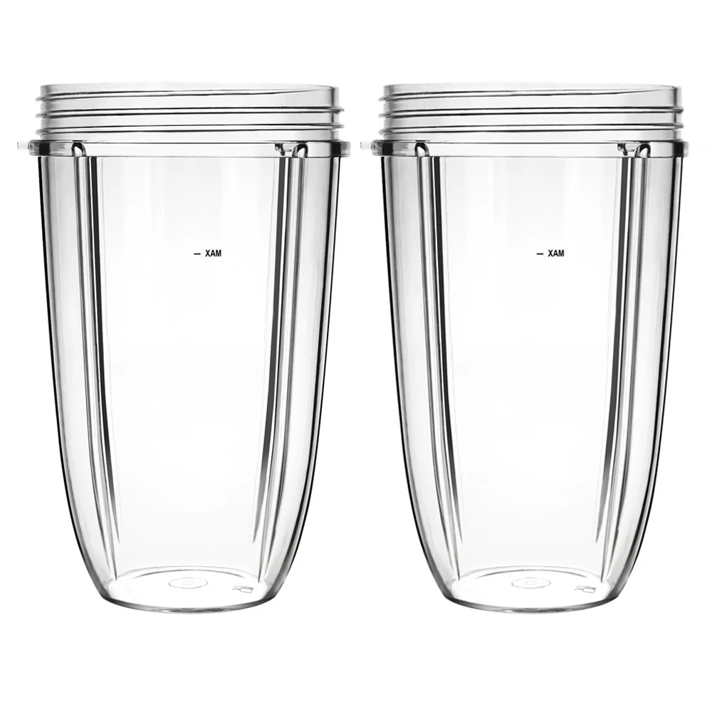 Paquet de 2 gobelets de mélangeur pour tasse de jus Nutribullet, tasse de remplacement de 32oz pour