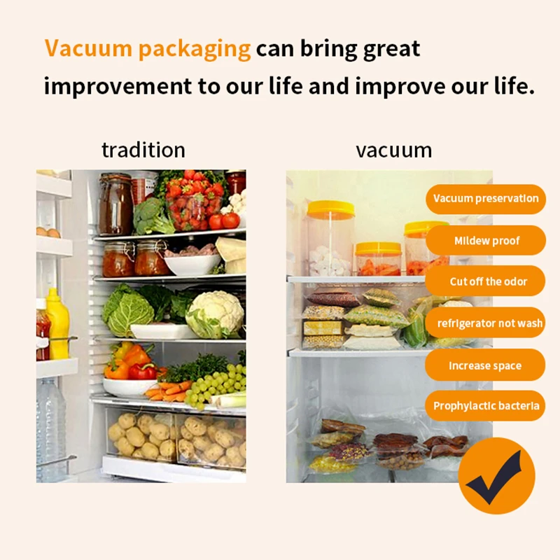 SaengQ – sacs sous vide de cuisine pour aliments, Machine d'emballage sous vide, sac de stockage des