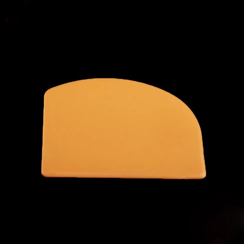 Grattoir à pâte en plastique souple et Flexible Orange, spatule à gâteau, coupe-beurre, cuisson de g
