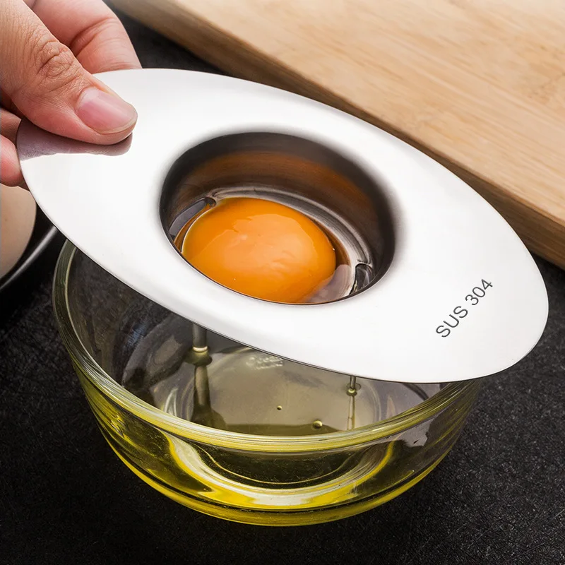 Outils de séparation de blanc d'œuf en acier inoxydable, Gadgets de filtre de jaune d'œuf, accessoir