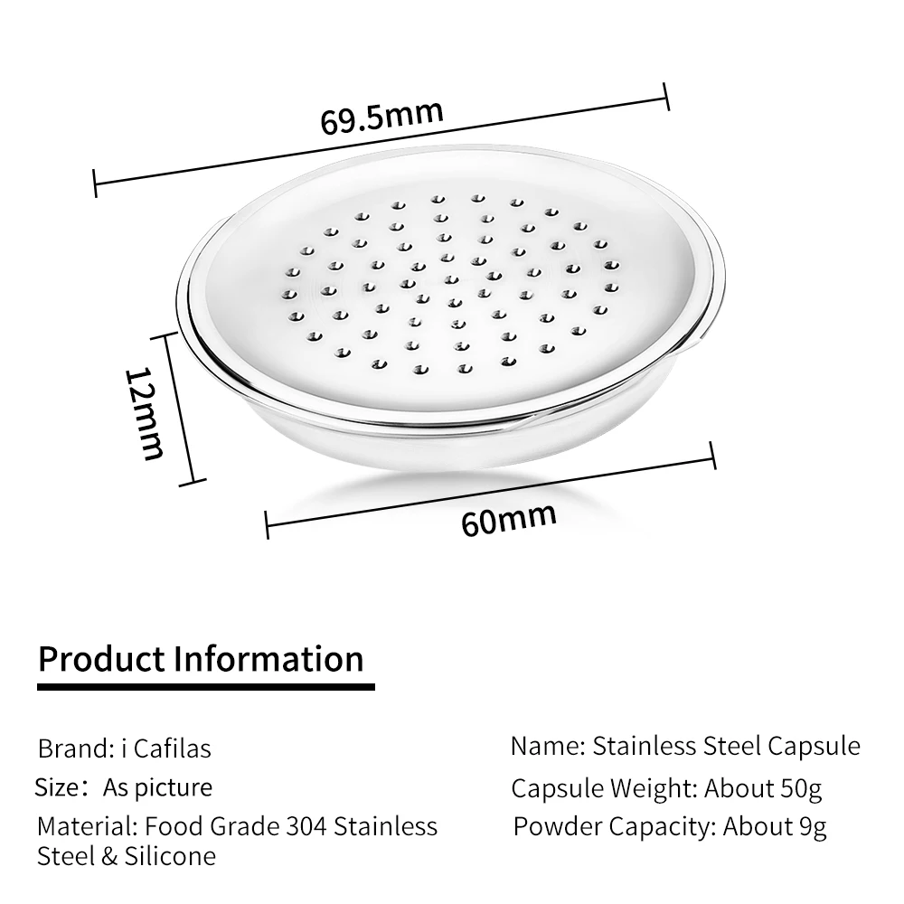 Capsule senseo réutilisables en acier inoxydable, bouchons pour machine à café Philips Senseo, filtr