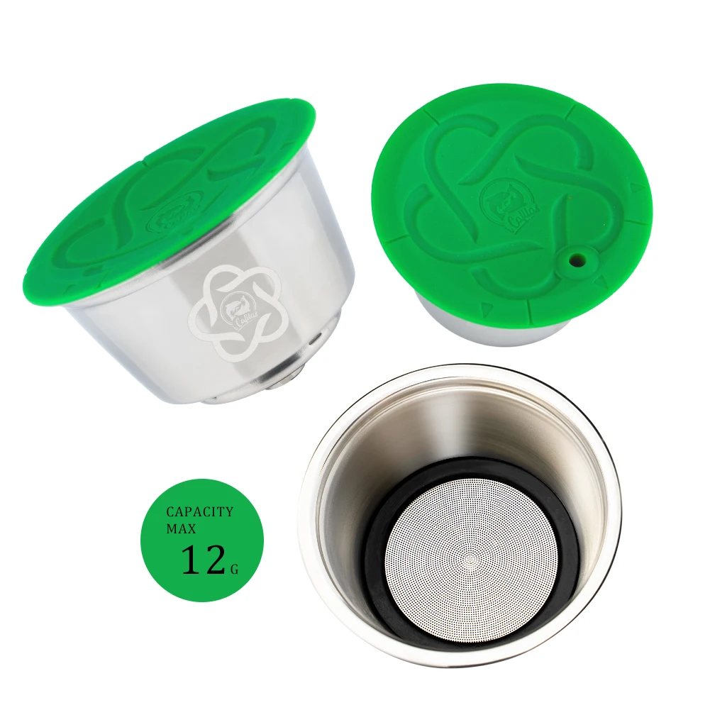 Capsules de café réutilisables pour Dolce Gusto, dosette en acier inoxydable, utilisable au quotidie