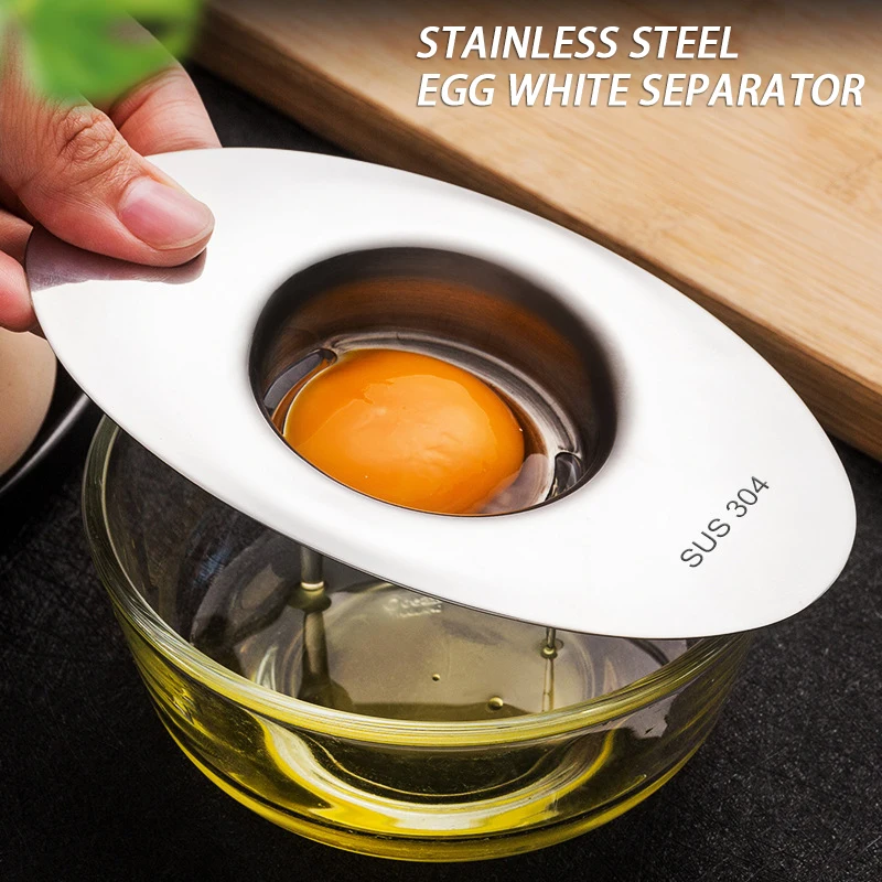 Outils de séparation de blanc d'œuf en acier inoxydable, Gadgets de filtre de jaune d'œuf, accessoir