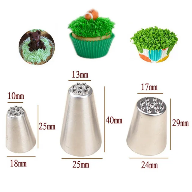 Buses de pâtisserie russe pour crème, douilles de glaçage, pointes de décoration de gâteaux, pointes