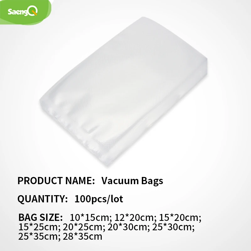 SaengQ – sacs sous vide de cuisine pour aliments, Machine d'emballage sous vide, sac de stockage des