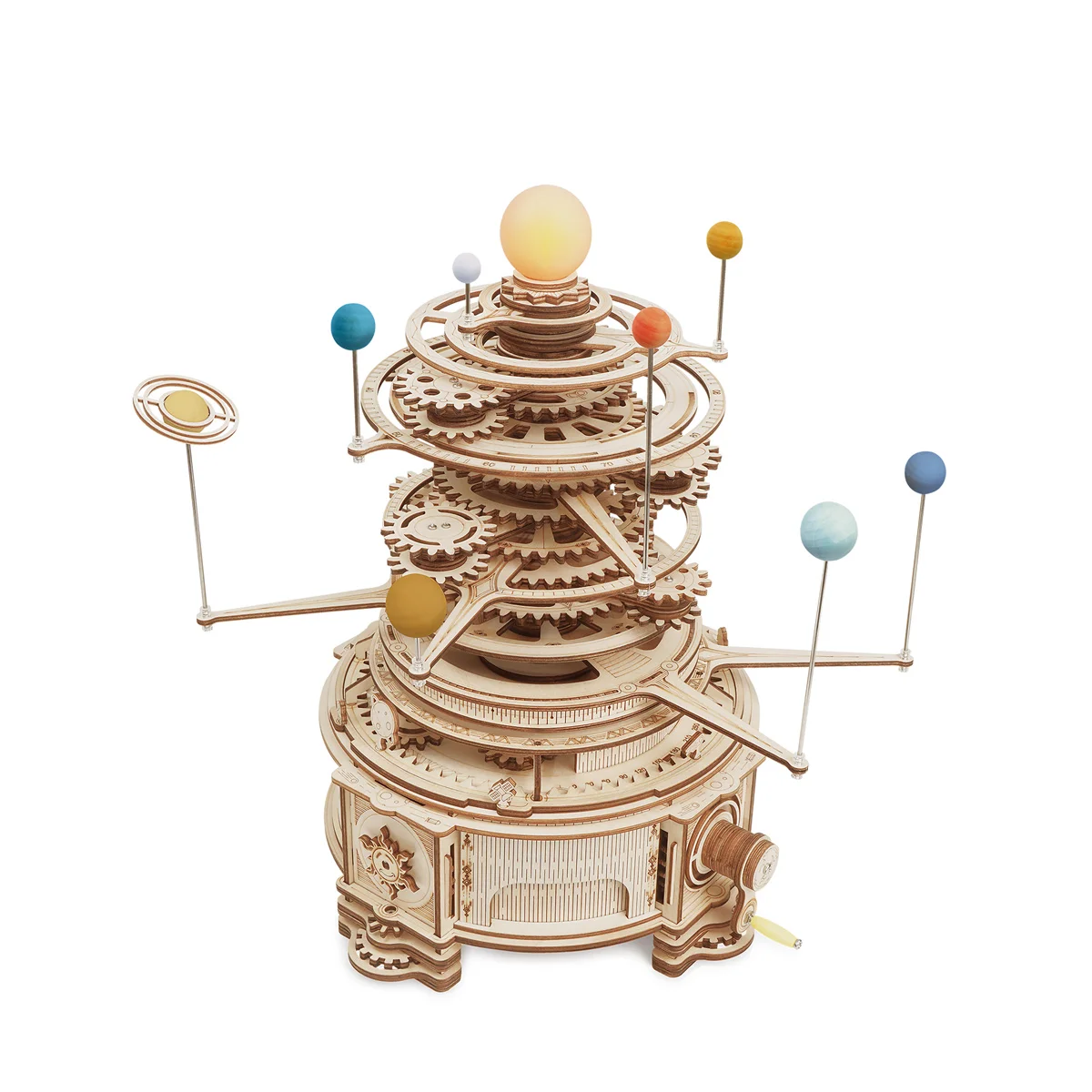 Robotime – puzzle mécanique rotatif en bois 3D, kit de blocs de construction, modèle, jouet cadeau p