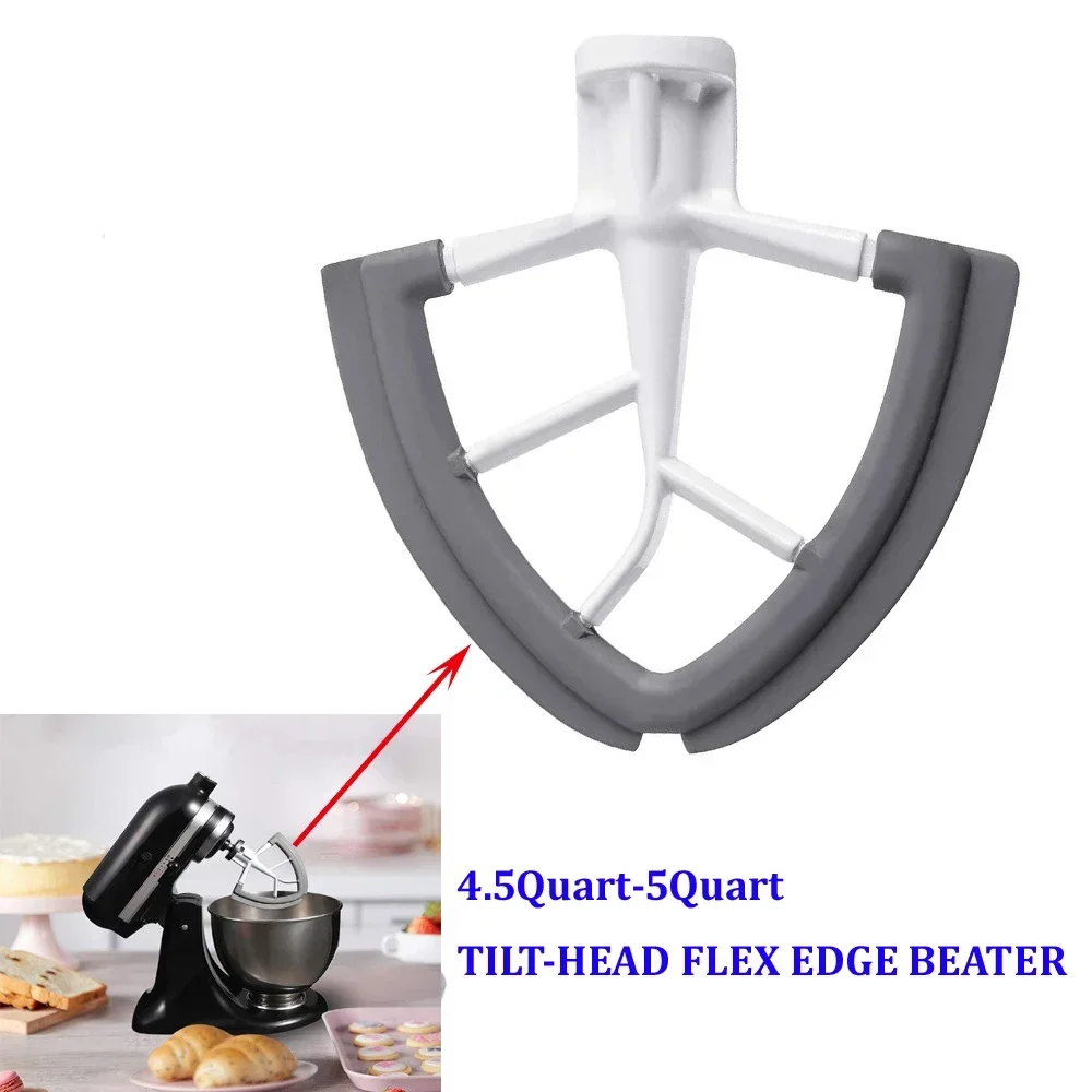 KitchenAid Flex Edge batteur 4.5-5QT palette de mélangeur en Silicone fixation à gratter automatique
