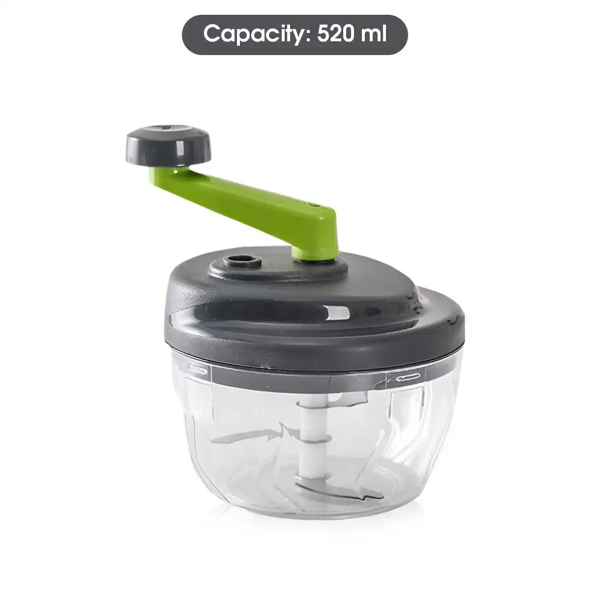 Hachoir à viande manuel 520/900ML, hachoir à ail rotatif, presse-ail, coupe-oignon et légumes, acces