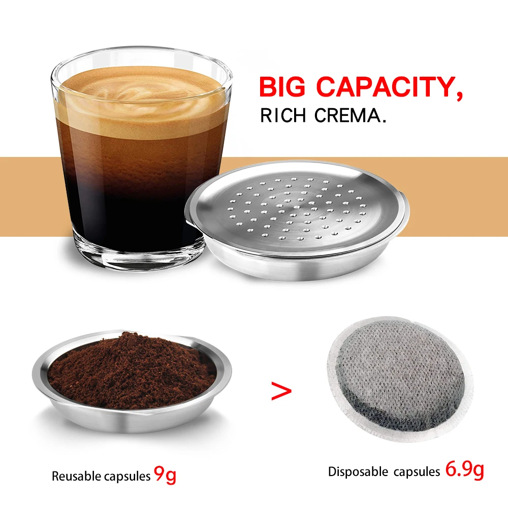 Reusable Coffee Capsule For Philips Senseo System Coffee Machine Eco-friendly Refillable Pods Espres