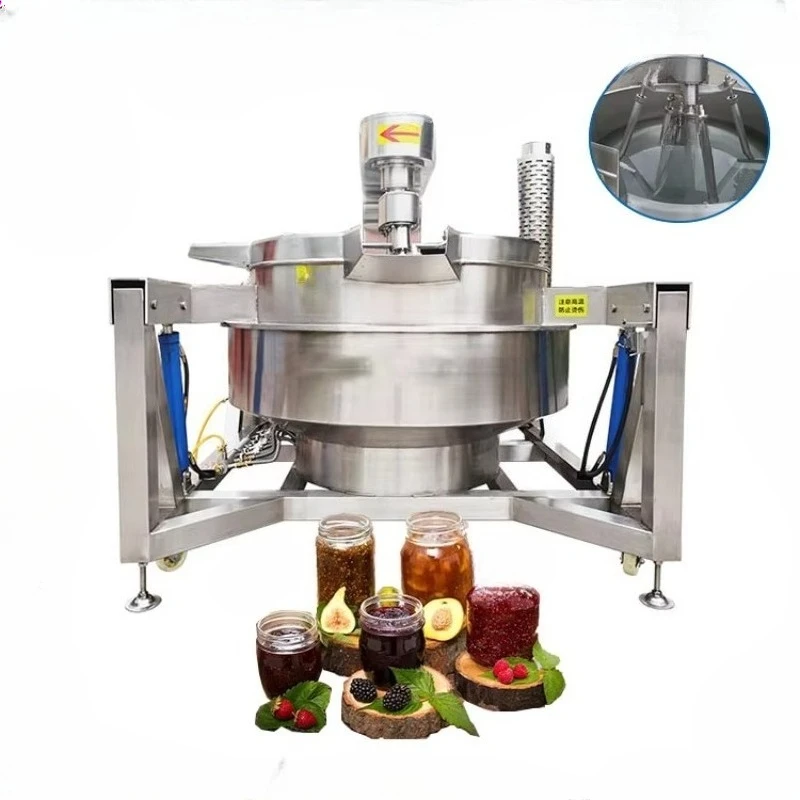 Mélangeur automatique des aliments, Machine électrique à vapeur, chauffage au gaz, Pot de cuisson pl