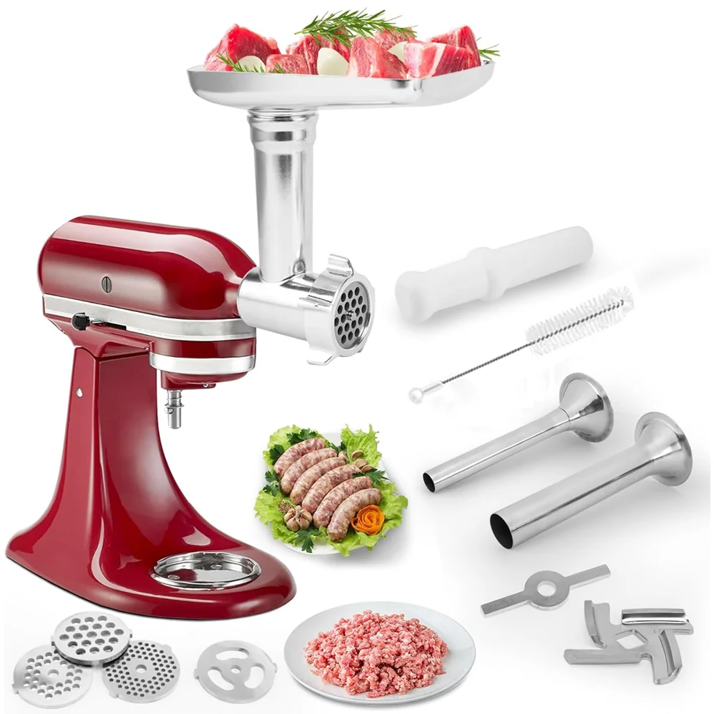 Accessoires de hachoir alimentaire en métal pour tous les mélangeurs sur socle KitchenAid, hachoir à