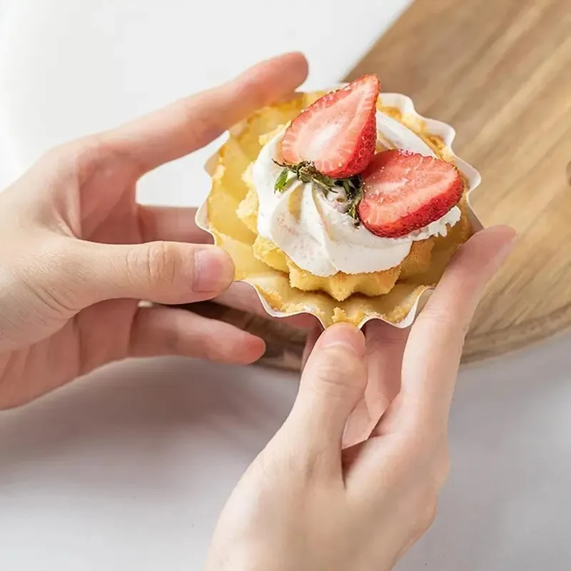 100 pièces jetables Muffin tasses oeuf tarte moules résistant à la chaleur Cupcake tasses épaissi pa