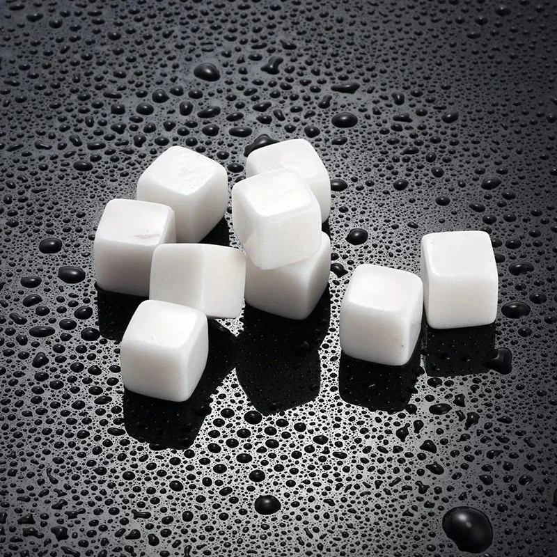 6 pièces pierres à Whisky soufflant glaçon refroidisseur réutilisable Whisky glace pierre Whisky roc