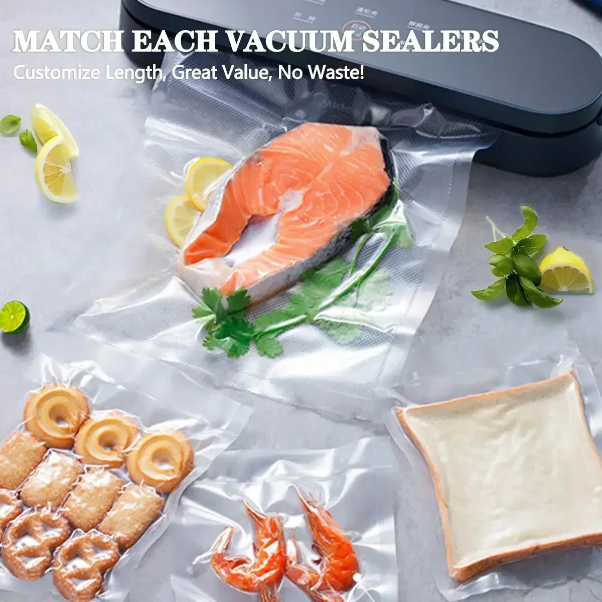 Sacs de scellage sous vide en plastique sans BPA, 50 pièces/lot, sac scellé pour la conservation des