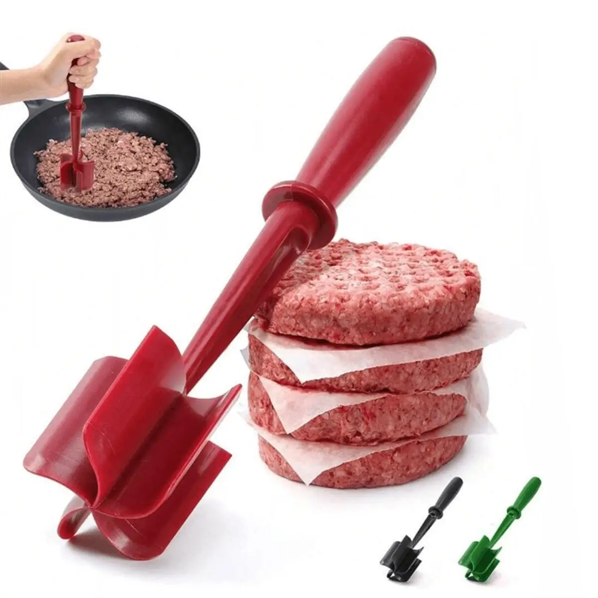 Hachoir à viande et à aliments premium résistant à la chaleur, pour viande hachée, bœuf, dinde - Ind