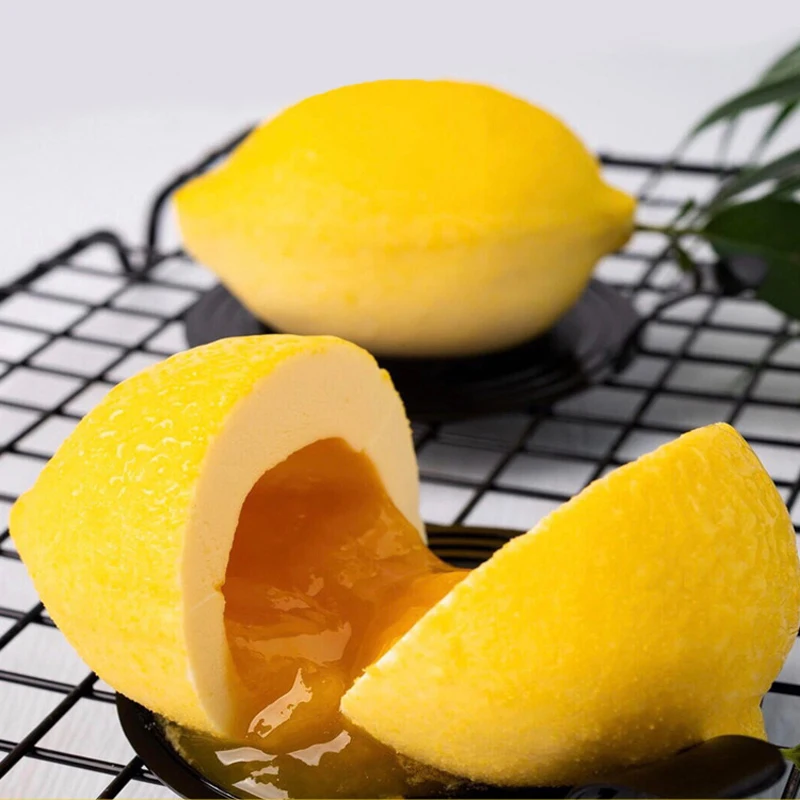 SHENHONG 3D citron conception français Dessert fruits Mousse moules 6 cavités Silicone gâteau moules