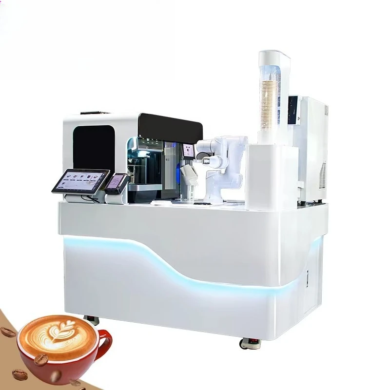 Robot café automatique professionnel avec préhenseur cobot pour machine à café distributeur, idéal p