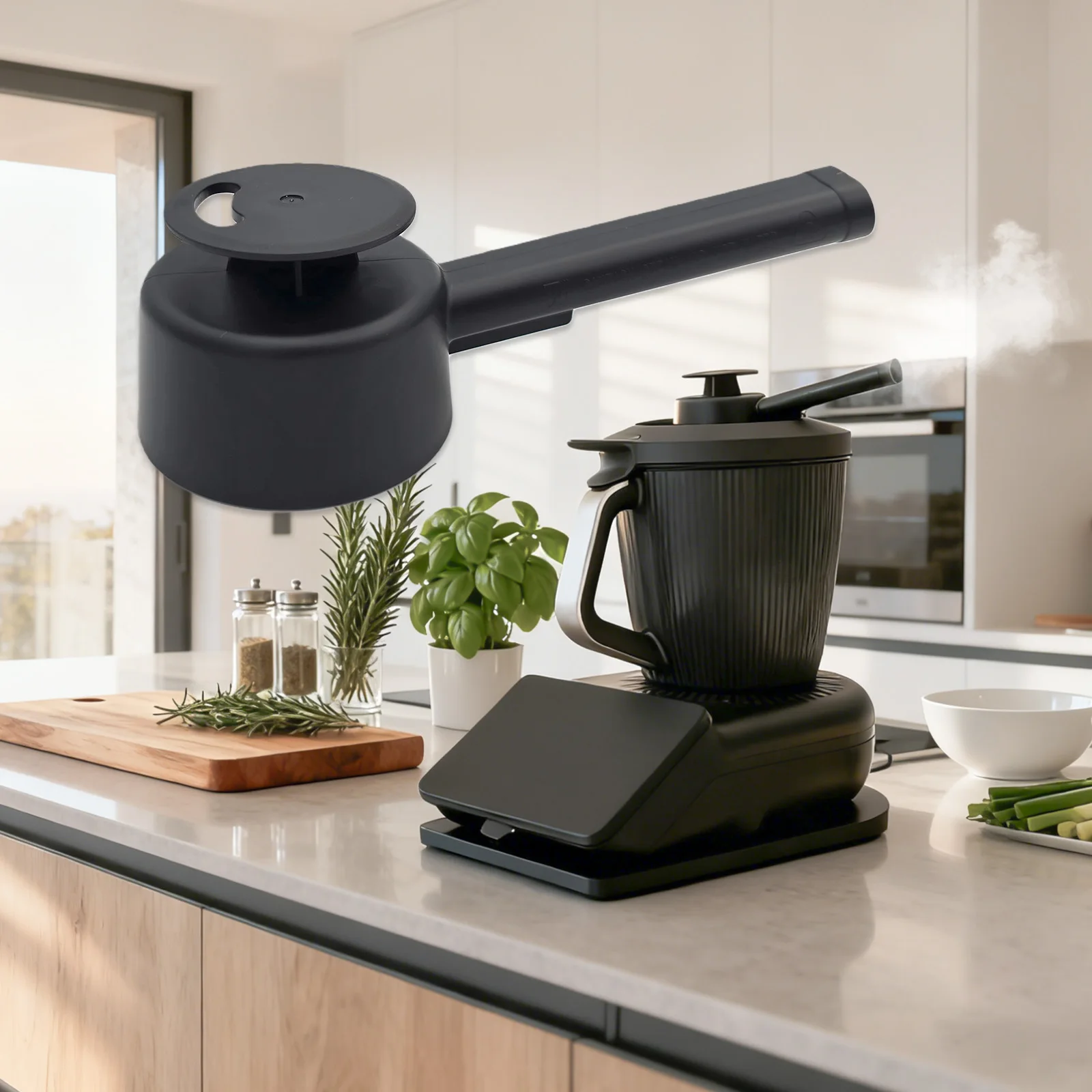 Déviateur vapeur compatible avec Thermomix TM7 – 360 ° Déflecteur de vapeur rotatif avec protectio