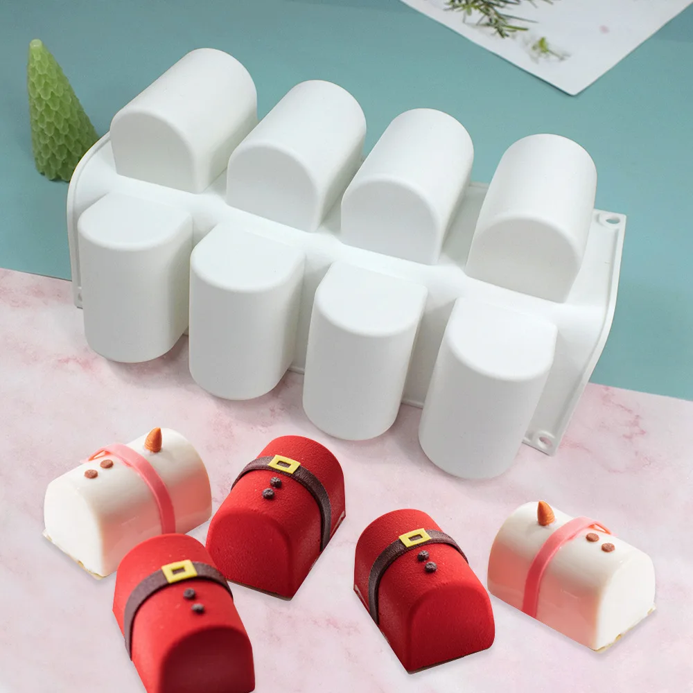 Moule à gâteau en silicone ovale long pour mousse, pâtisseries et desserts, plateau de cuisson DIY p