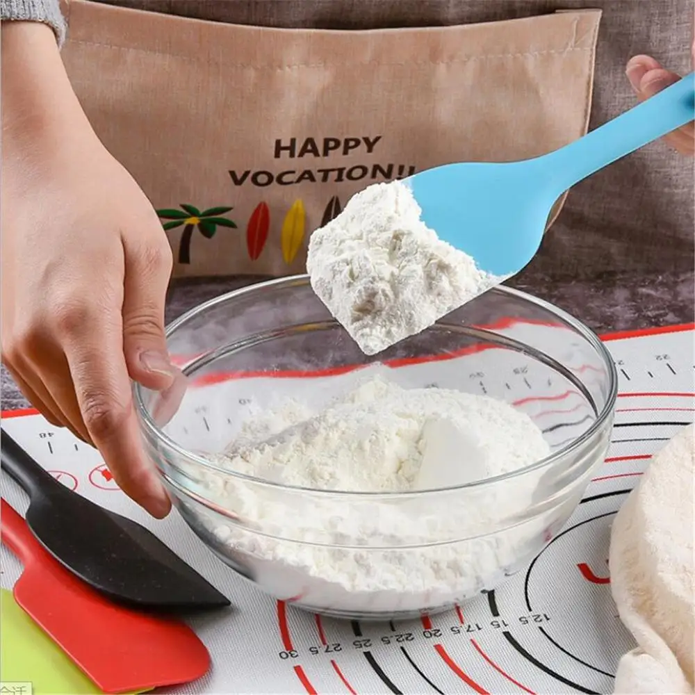 Spatule à gâteau crème en Silicone à Long manche de 21cm, mélange de pâte, grattoir de cuisson, bros