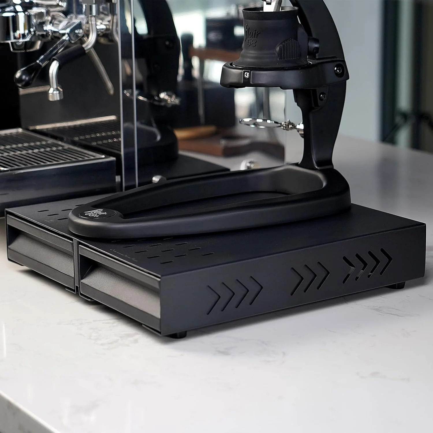 MUVNA – boîte à expresso pour bar, boîte de rangement pour café, conteneurs à expresso en métal à do