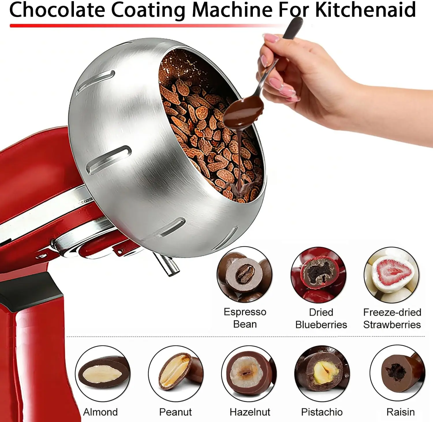 Accessoire de glaçage au chocolat pour batteur sur socle KitchenAid 4.5QT 5QT, outil de fabrication