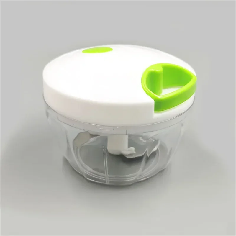 Robot broyeur alimentaire, Mini coupe-ail manuel à corde, hachoir à viande, coupe-oignon et légumes,