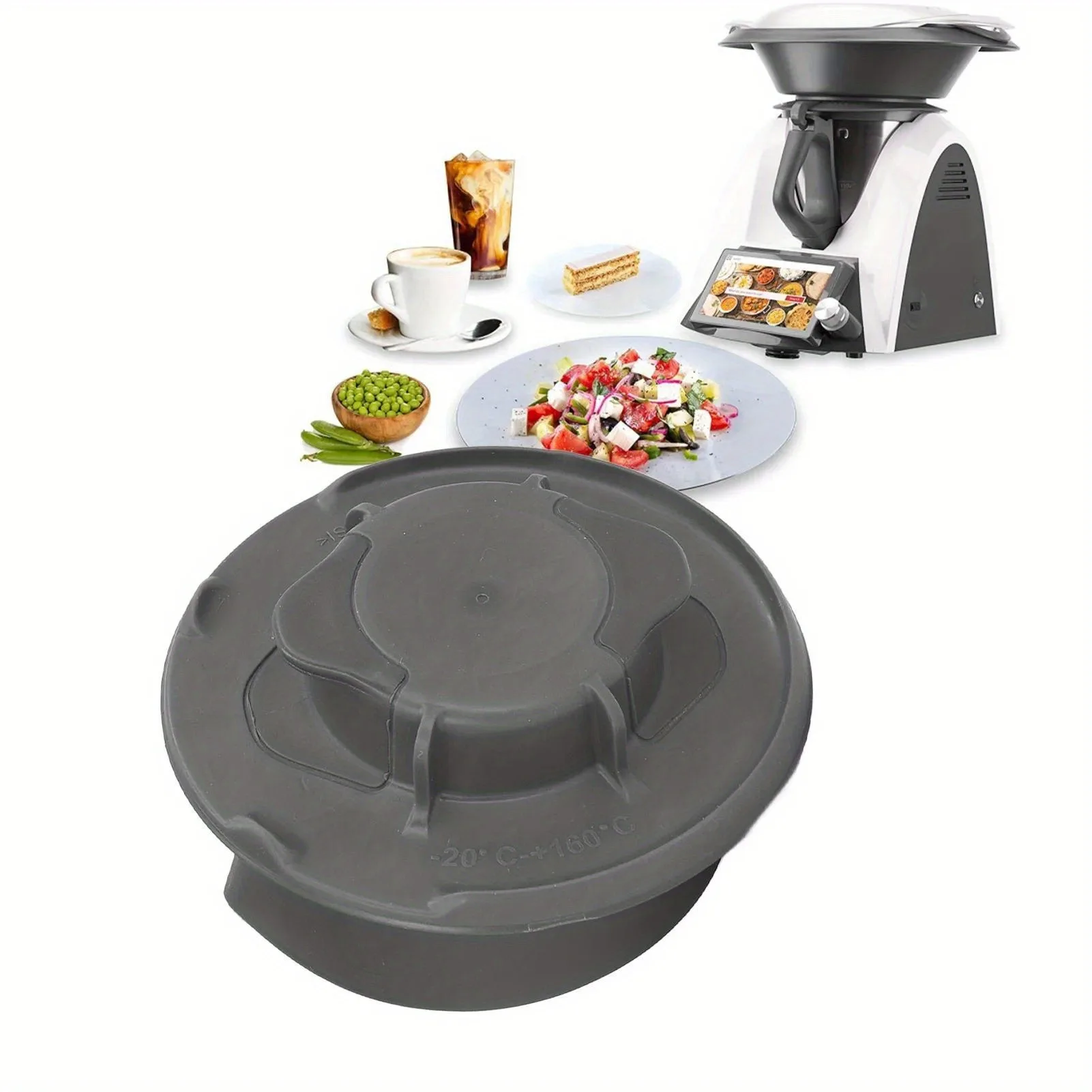 Couvercle d'étanchéité en Silicone pour mélangeur, tasse à mesurer, couvercle pour Thermomix TM5 TM6