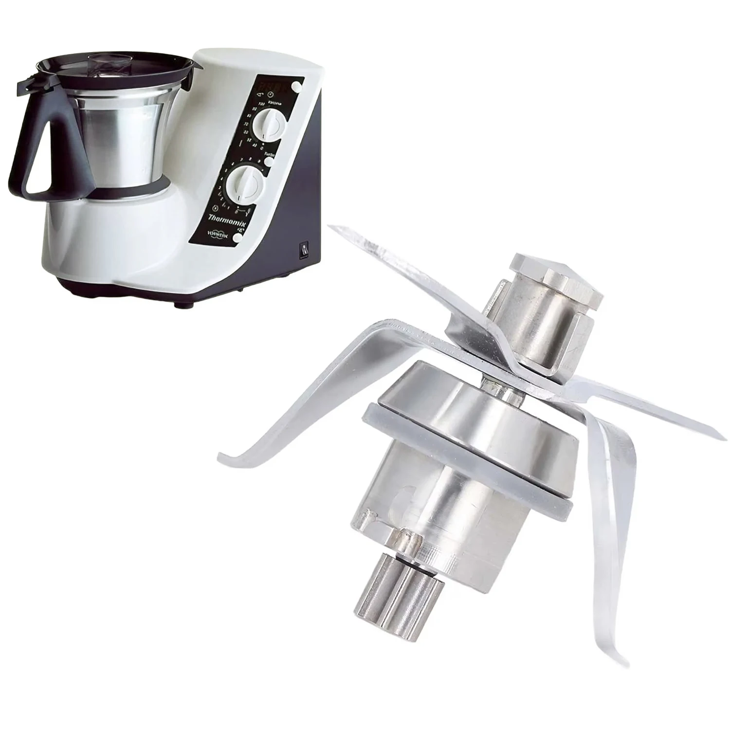 Vorwerk-Lame de rechange pour mélangeur Thermomix TM21, en acier inoxydable trempé, pour centre comm