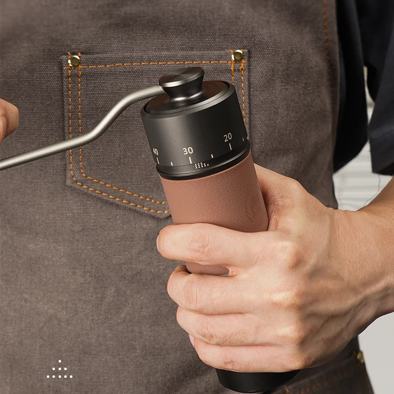 Icafilas – moulin à café manuel en acier inoxydable 420, moulin à grains de café à 7 cœurs, épaisseu