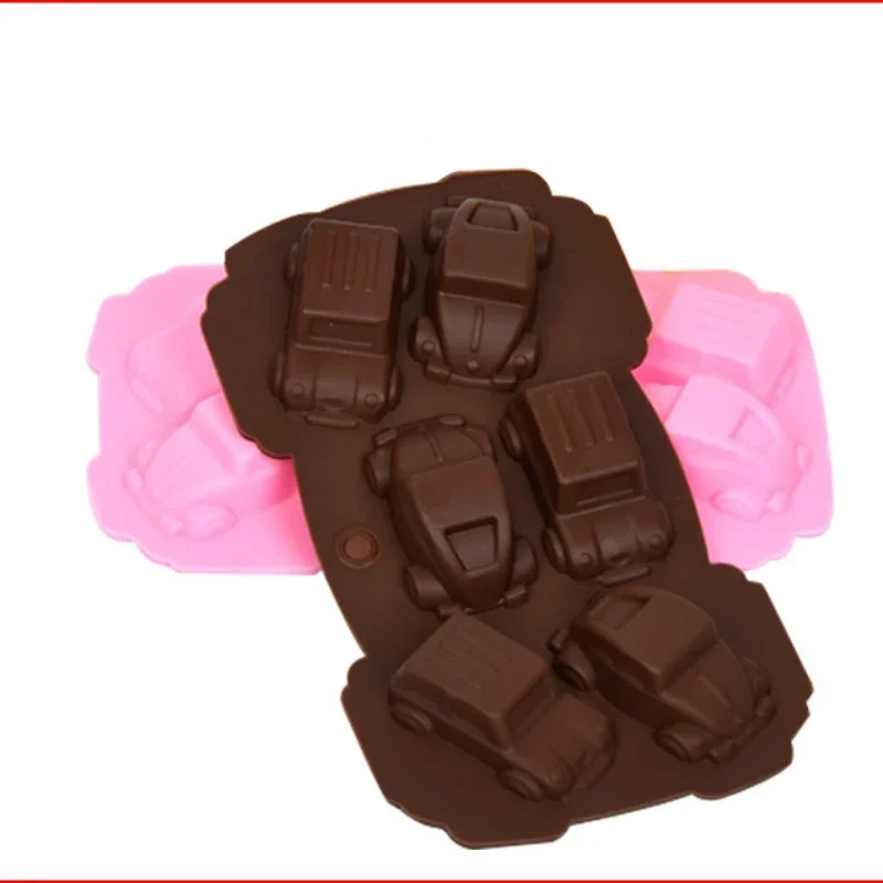 Moule à chocolat en silicone pour voiture, glace, bonbons, cuisson, gâteau, cookie, pouding, F2