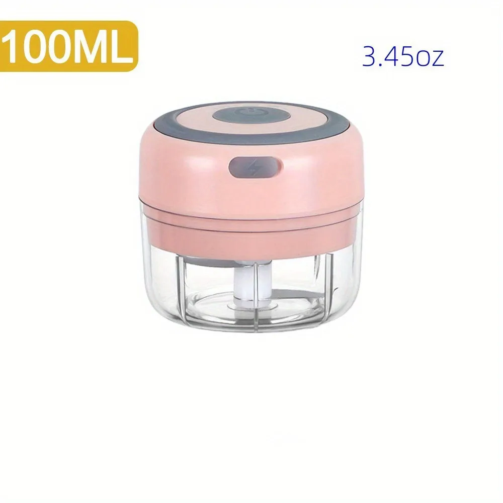 Mini hachoir à ail électrique USB 3.38/8.45oz, hachoir à viande puissant et broyeur de légumes pour 