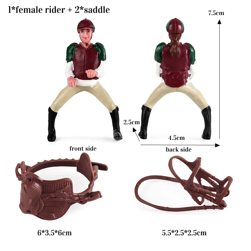Cheval Miniature Cowboy goujon ferme Stable cavalier figurines d'action modèle Animal Appaloosa Harv