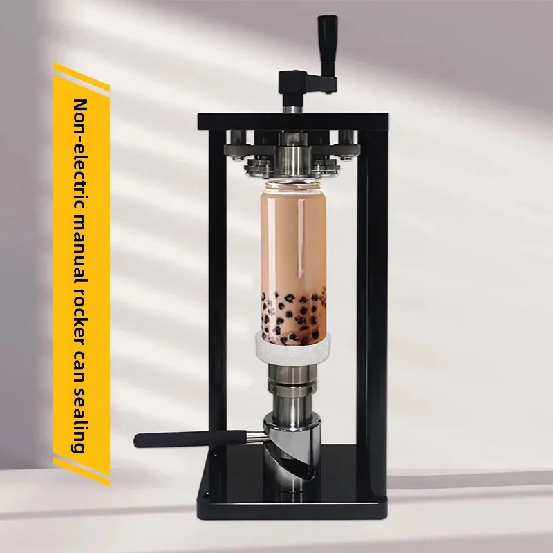 Machine manuelle de cachetage de canettes sans électricité, adaptée aux tasses de thé au lait, Machi