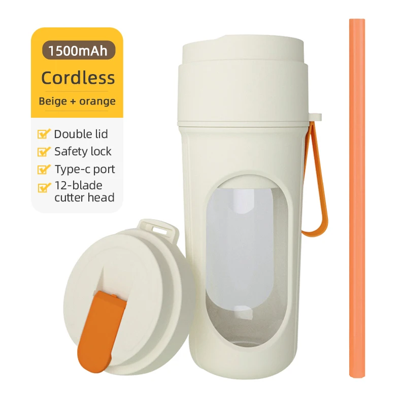 Mélangeur électrique Portable à 12 lames, presse-agrumes de 350ML, mélangeurs de fruits, presse-agru