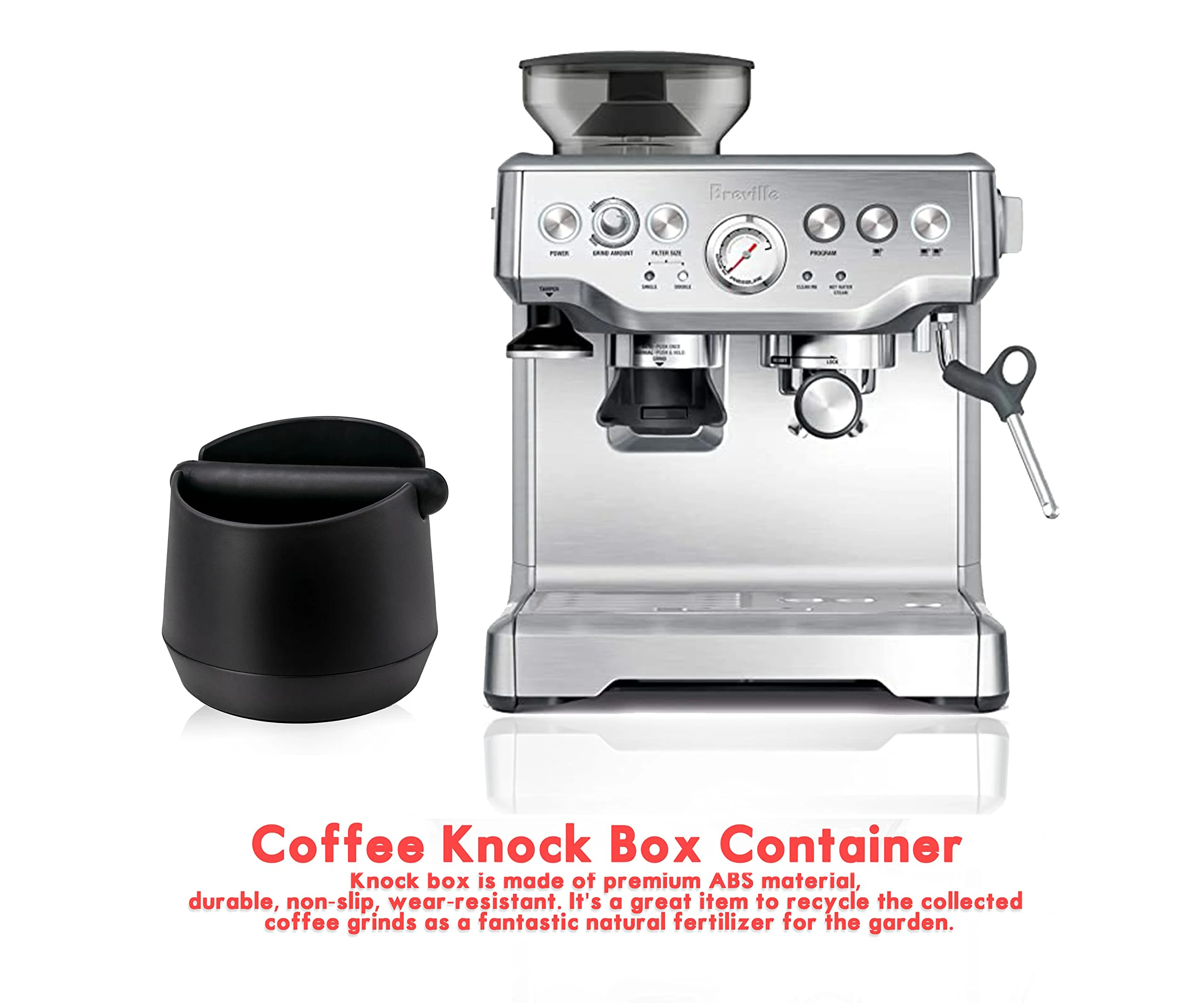 Leeseph-Boîte de Décharge de Résidus de Café, Récipient Non-ALD, Broyage Barista Durable, Boîte de C