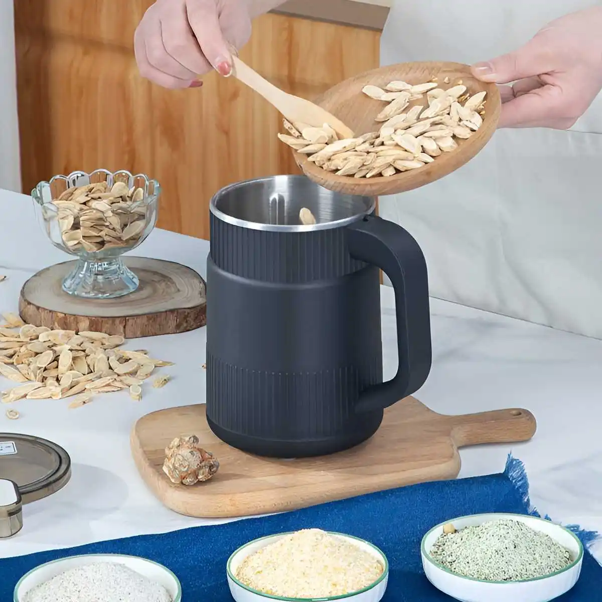 Broyeur multifonctionnel pour haricots, épices, Grains, petite Machine à poudre, broyage rapide des