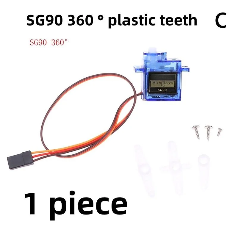 [ZY] 1/3 Pièces Bras de Robot pour Voiture RC, Projet DIY, Micro Servomoteur SG90 9G 180° ° /360 °  