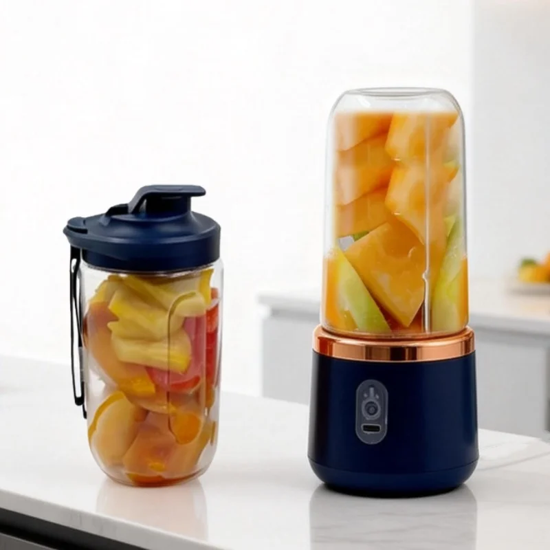 Blender portable à double gobelet, presse-agrumes USB, mixeur de fruits pour smoothies, milkshakes e