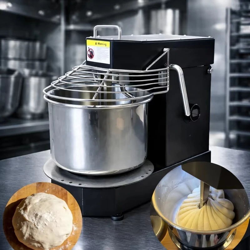 Pétrin à pain commercial 10L 4kg, mélangeur de table avec bol amovible pour boulangeries