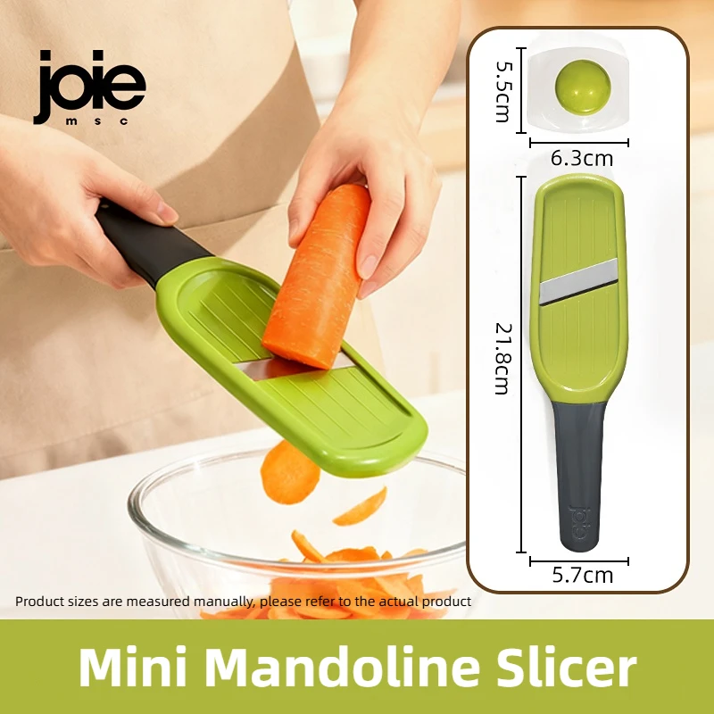 Joie Mini Mandoline trancheuse acier inoxydable coupe-légumes pour pomme de terre carotte concombre