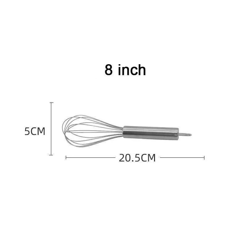 Fouet en acier inoxydable, fouet à main pour mélanger, fouetter, battre, remuer, crochet de suspensi
