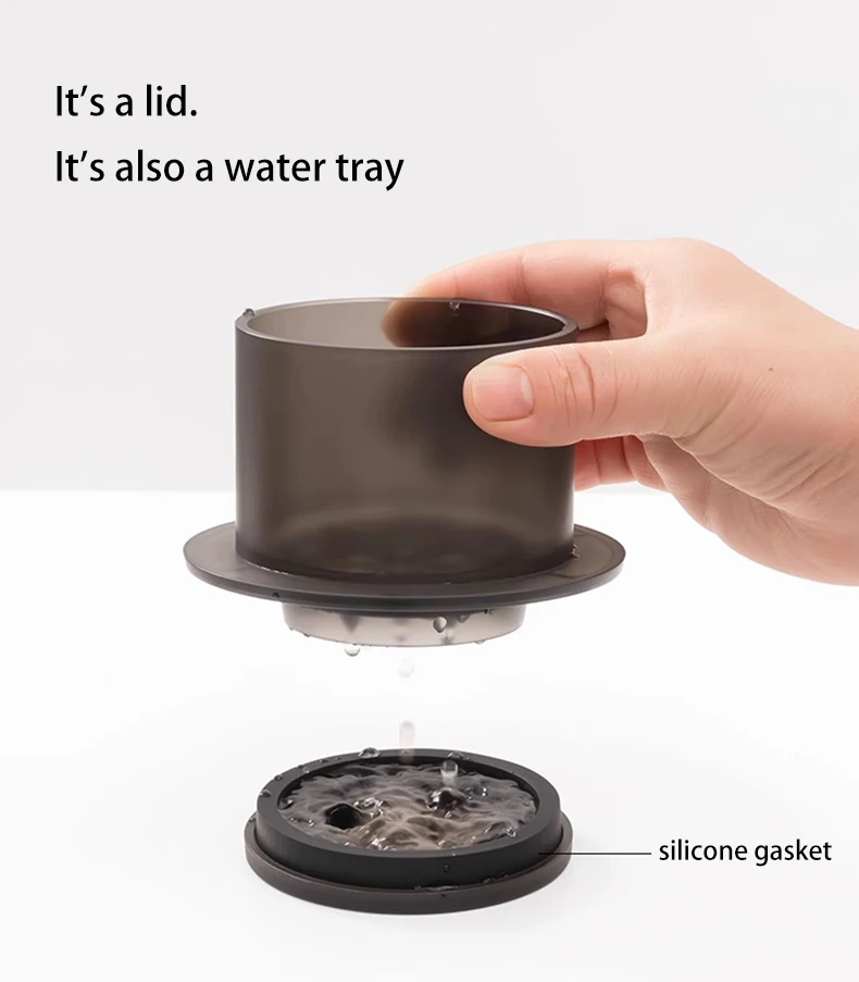 TIMEMORE compte-gouttes d'eau SimpleDrip avec couvercle 13 trous pour une décharge d'eau uniforme ma