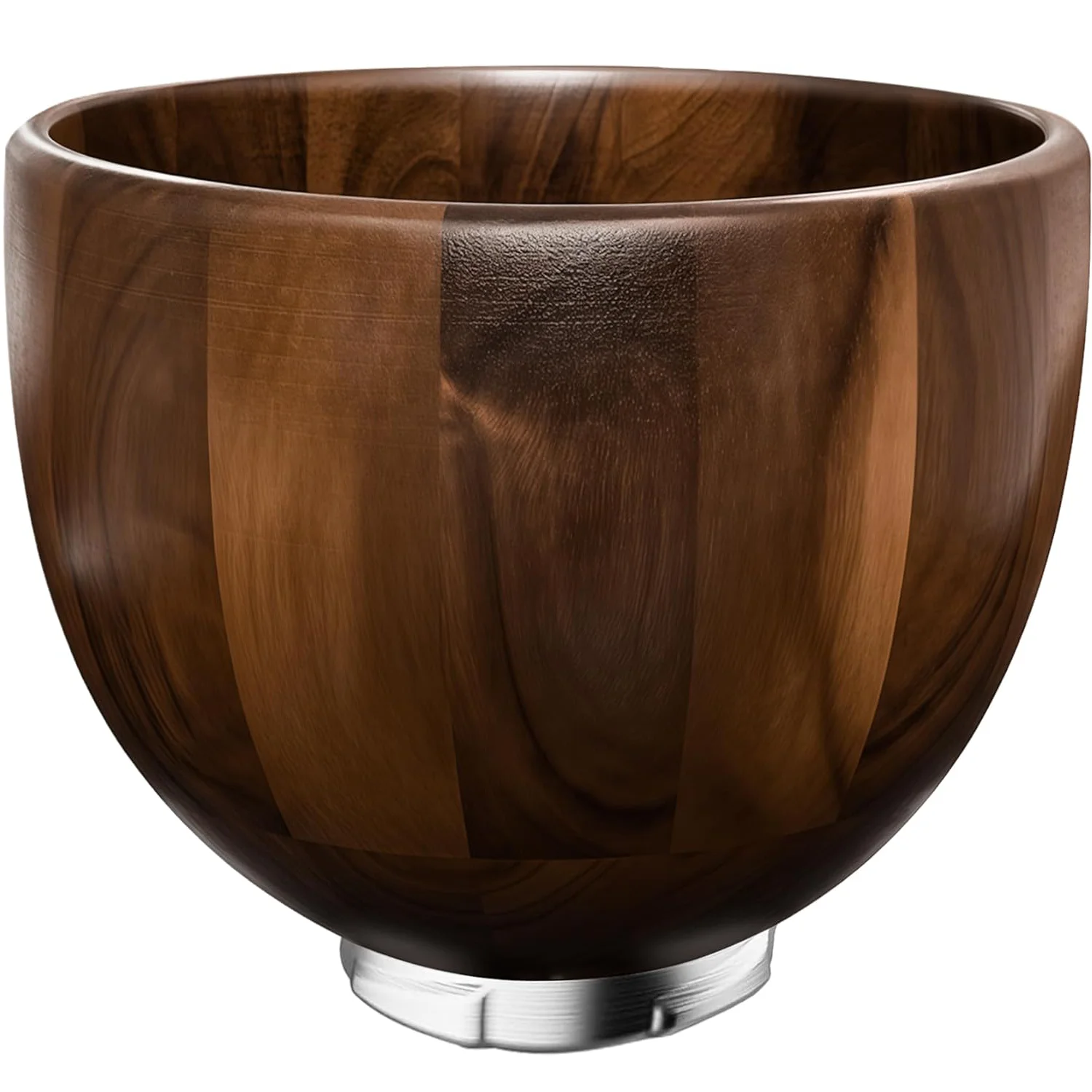 Bol mélangeur en bois de noyer 5QT pour batteurs sur socle inclinable KitchenAid 4,5 et 5QT, en noye