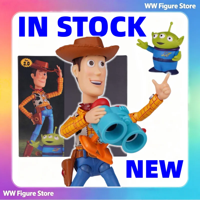 En stock : Figurine d'action Kaiyodo Revoltech Toy Story Woody Ver 2.0, modèle de collection pour ad