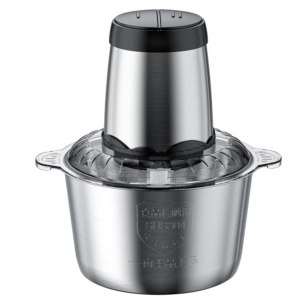 Aoresac-Robot culinaire électrique, hachoir à viande, avec 2 jeux, en acier inoxydable, 300W, 2 vite