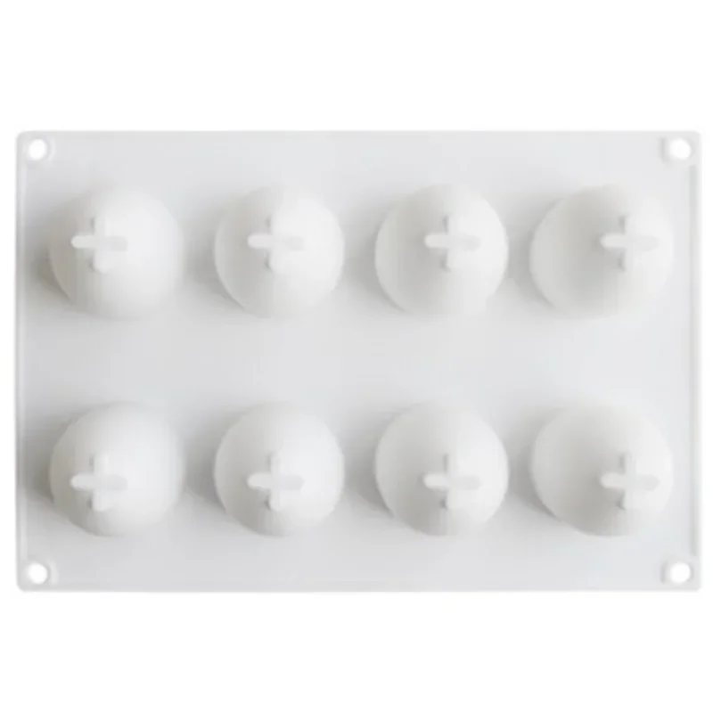Moule à gâteau en silicone 3D, 8 cavités, pour mousse aux œufs, dessert, cuisson spectaculaire, 240