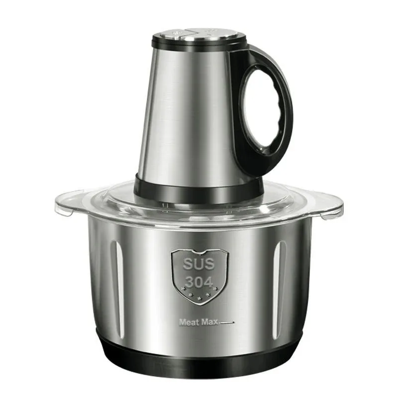 Hachoir à viande électrique en acier inoxydable 304, réglage à 3 vitesses, 5l, hachoir de cuisine, r