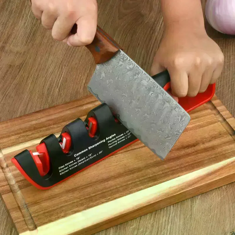 Affûteur de couteaux 4 en 1, rectifieuse de cuisine professionnelle, ciseaux, couteaux, broyeur, pie