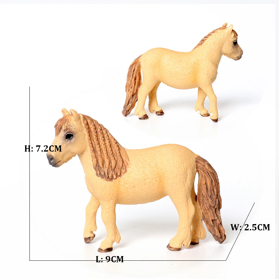 Figurines d'animaux de la ferme, ensemble de jeu de chevaux, figurine d'action, jouets pour enfants,